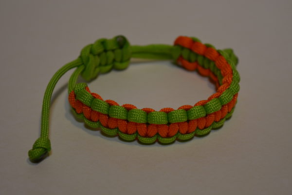 Náramek základní uzel - paracord Posouvací