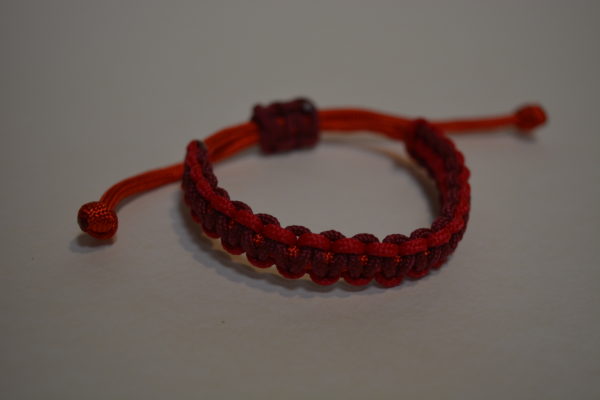 Náramek základní uzel TENKÝ - paracord Posouvací - Image 4