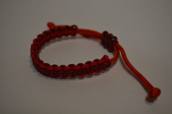 Náramek základní uzel TENKÝ - paracord Posouvací - Image 5