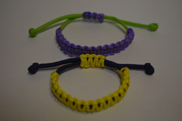 Náramek základní uzel TENKÝ - paracord Posouvací - Image 6