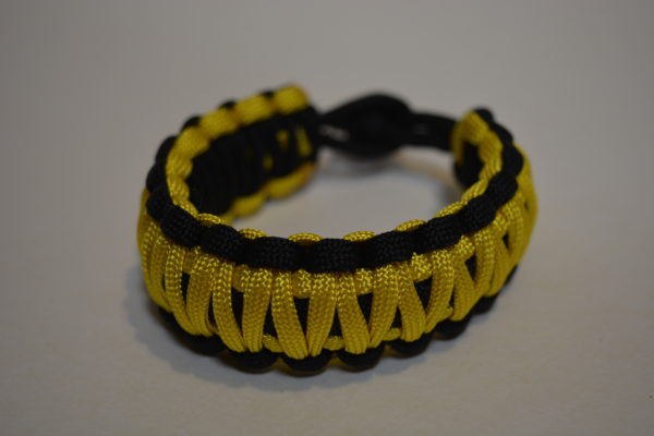 Náramek dvojité pletení TLUSTÝ - paracord Posouvací