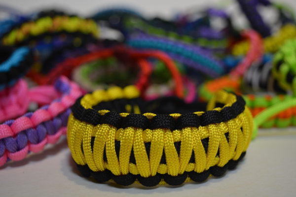 Náramek dvojité pletení TLUSTÝ - paracord Posouvací - Image 5